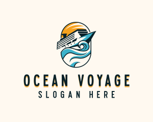 Tourist Cruise Ship logo design