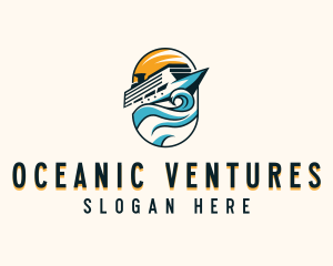 Tourist Cruise Ship logo design