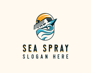 Tourist Cruise Ship logo design