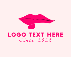 Makeup - Lips Nail Polish Cosmetics logo design