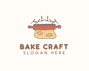 Rolling Pin Cookie Baker logo design