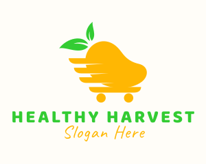 Nutrition - Mango Grocery Cart logo design