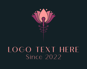 Healing - Acupuncture Lotus Flower logo design