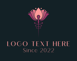 Health - Acupuncture Lotus Flower logo design