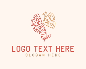Pizzeria - Pizza Butterfly Pizzeria logo design