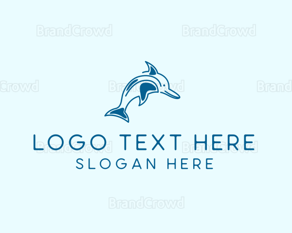 Ocean Wild Dolphin Logo