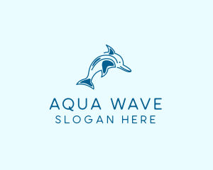 Ocean - Ocean Wild Dolphin logo design