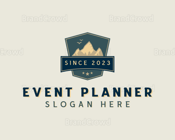 Mountain Climbing Adventure Logo