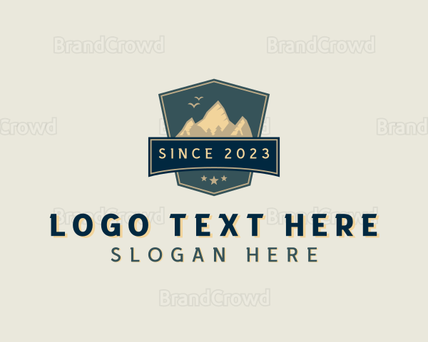 Mountain Climbing Adventure Logo