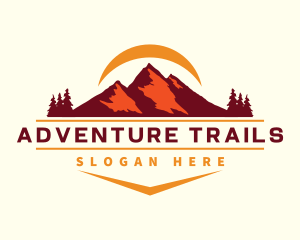 Nature Mountain Outdoor  logo design