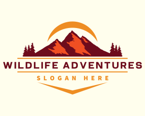 Nature Mountain Outdoor  logo design