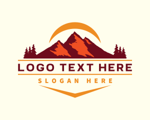 Mountaineering - Nature Mountain Outdoor logo design