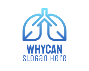 Respiratory System - Simple Healthy Lungs logo design