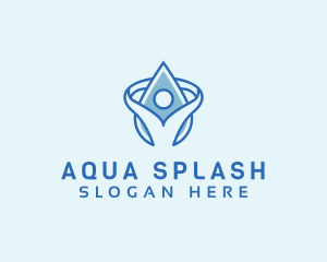 Human Water Wellness logo design