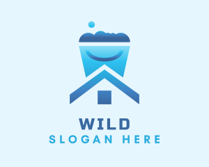 Disinfectant - Suds Bucket Housekeeper logo design