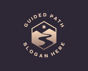 Mountain Travel Path logo design