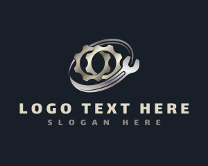 Engineer - Wrench Cog Builder logo design