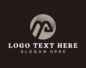 Online - Professional Modern Business Letter M logo design
