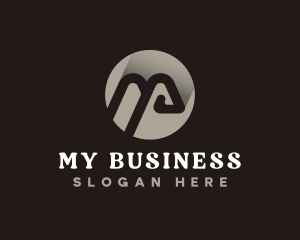 Professional Modern Business Letter M logo design