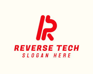 Modern Tech Letter R logo design