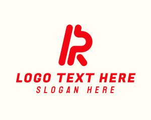 Computer - Modern Tech Letter R logo design