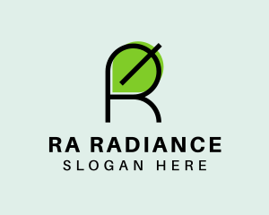 Natural Letter R  logo design