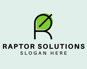 Natural Letter R  logo design