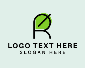 Eco Friendly - Natural Letter R logo design