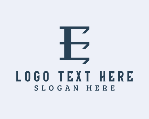 Business Marketing Letter E Logo