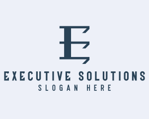 Professional Advisory Letter E logo design