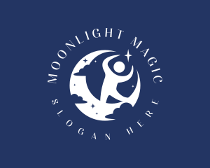 Midnight - Evening Moon Yoga logo design