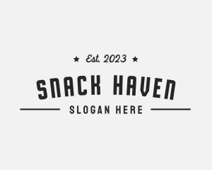 Hipster Diner Restaurant logo design