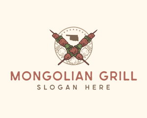 Oklahoma BBQ Grilled logo design