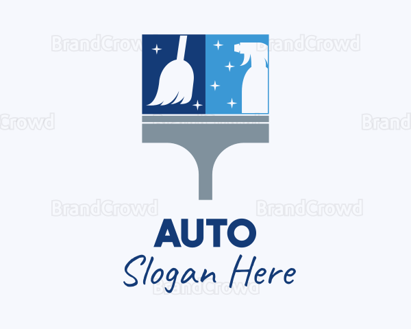 Window Cleaning Home Service Logo