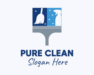 Window Cleaning Home Service logo design