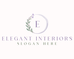 Elegant  Flower Watercolor logo design