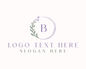 Vines - Elegant  Flower Watercolor logo design