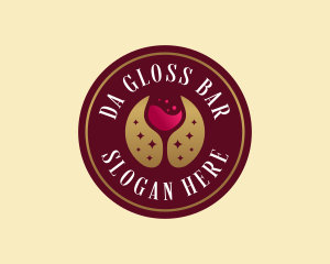 Wine Cocktail Bar logo design