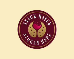 Wine Cocktail Bar logo design