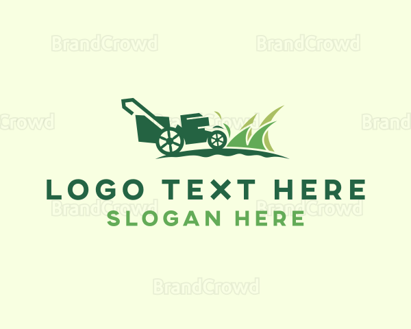 Lawn Mower Gardener Logo