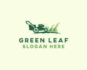 Lawn Mower Gardener logo design