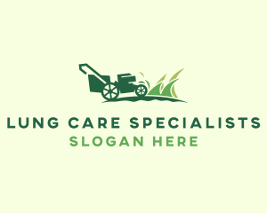 Lawn Mower Gardener logo design