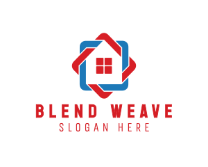 Stitched Weave House Residence logo design