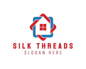 Stitched Weave House Residence logo design