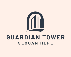 Residential Tower Real Estate logo design