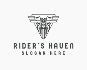 Motorbike Biker Motocross logo design