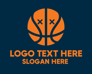 Play - Dead Basketball Ball logo design