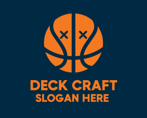 Dead Basketball Ball logo design