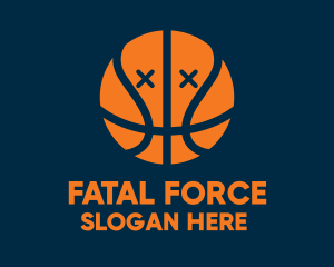 Dead Basketball Ball logo design