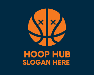 Hoop - Dead Basketball Ball logo design